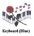 Keyboard with Flower