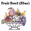 Cross Stitched Fruit Bowl